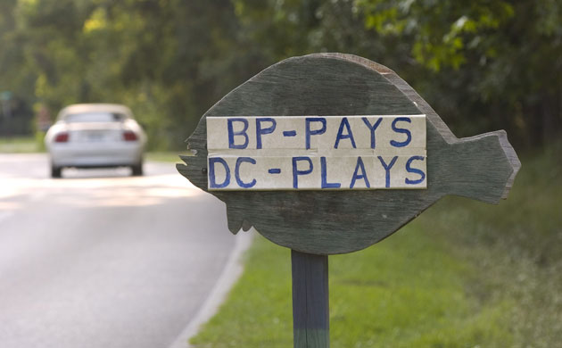 Deepwater Horizon: BP oil spill : protests, demonstrations and signs