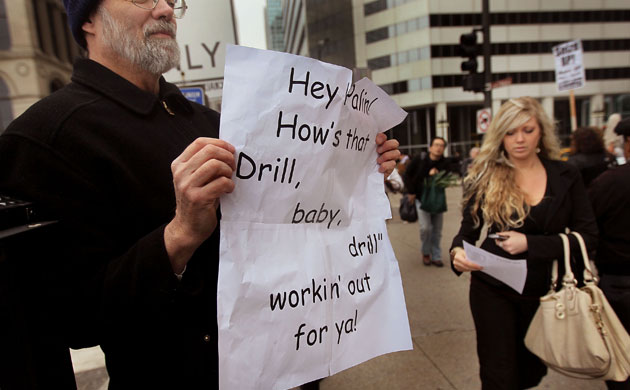 Deepwater Horizon: BP oil spill : protests, demonstrations and signs