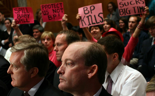 Deepwater Horizon: BP oil spill : protests, demonstrations and signs : Lamar McKay 