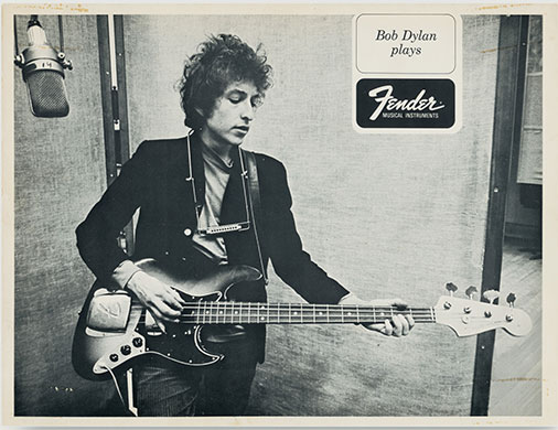 Fender gallery: Bob Dylan with Fender