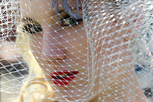 Ladies Day Ascot: A racegoer on the third day of racing at Royal Ascot Ladies Day