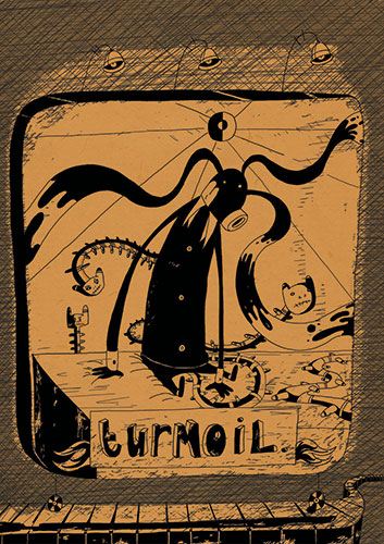 Julian Hanshaw: This is the darkest page in the whole book, literally and metaphorically