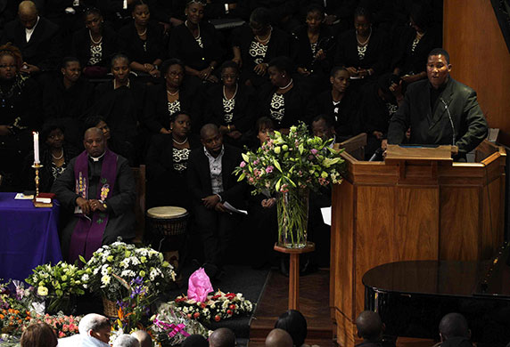 Zenani Mandela memorial: Mandla Mandela speaks during the memorial of Zenani Mandela 