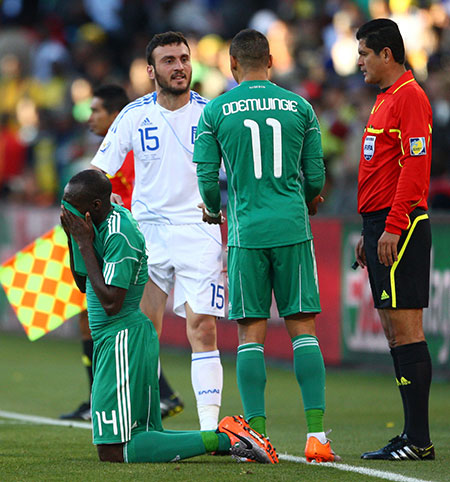 soccer: Greece vs Nigeria