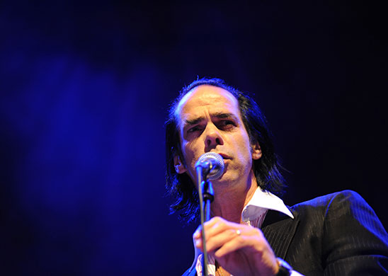 Meltdown: Nick Cave performs on stage in A Celebration Of Kate McGarrigle