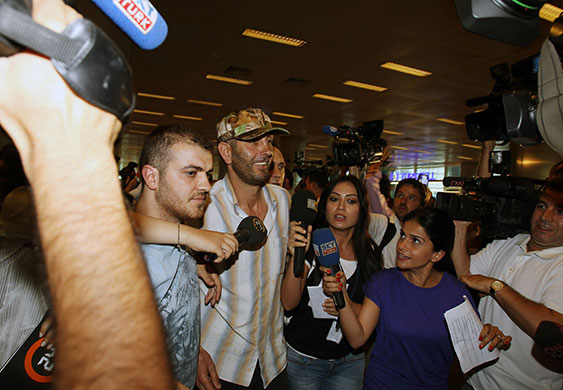 Gaza flotilla activists: A crew member from  the Turkish-flagged Mavi Marmara ship