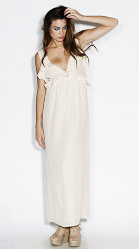 Line-up: maxidresses: Silk dress