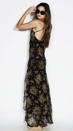 Line-up: maxidresses: Chiffon dress