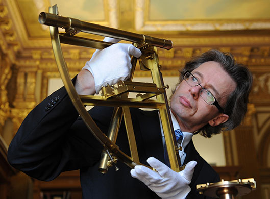 Royal Society anniversary: Royal Society librarian Keith Moore examines an astronomical quadrant