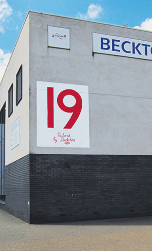 Walls: A big red number on a wall