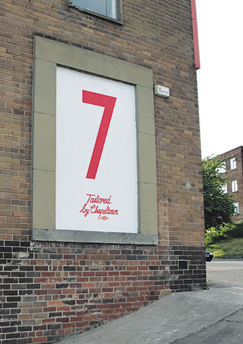 Walls: A big red number on a wall