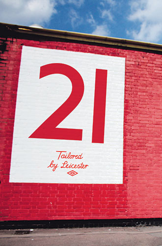 Walls: A big red number on a wall