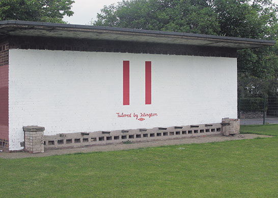 Walls: A big red number on a wall