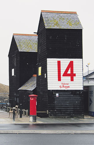 Walls: A big red number on a wall