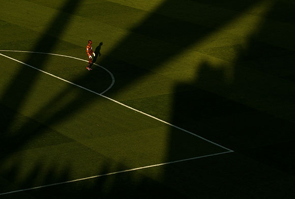 World Cup day 10: Ghana goalkeeper Richard Kingson watches the action