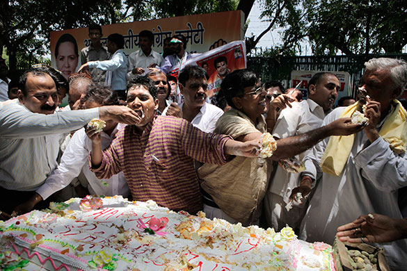 24 hours in pictures: India's ruling Congress party supporters celebrate Rahul Gandhi's birthday