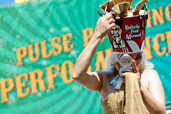 24 hours in pictures: Annual Mermaid Parade at Coney Island, New York