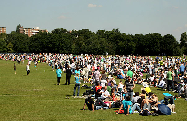 Wimbledon day one: Members of the public queue for tickets