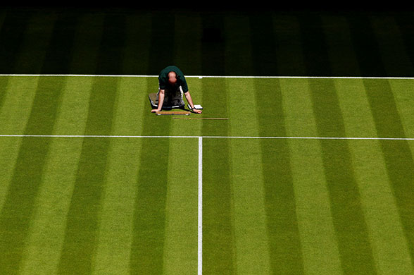 Wimbledon day one: A view of Centre Court