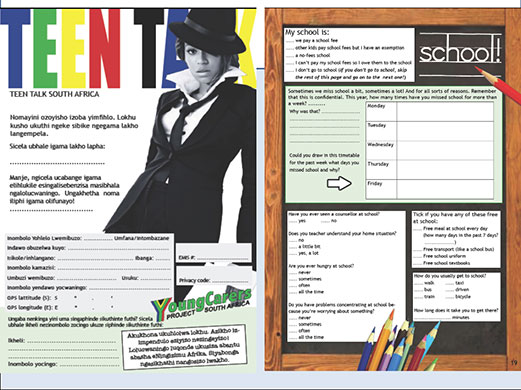 Young carers: Young carers questionnaire