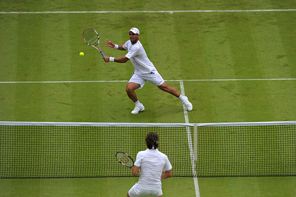 tennis: Swiss Federer Roger Federer (DOWN) plays