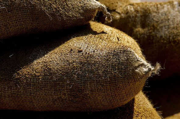 Texture: Sacking and sand