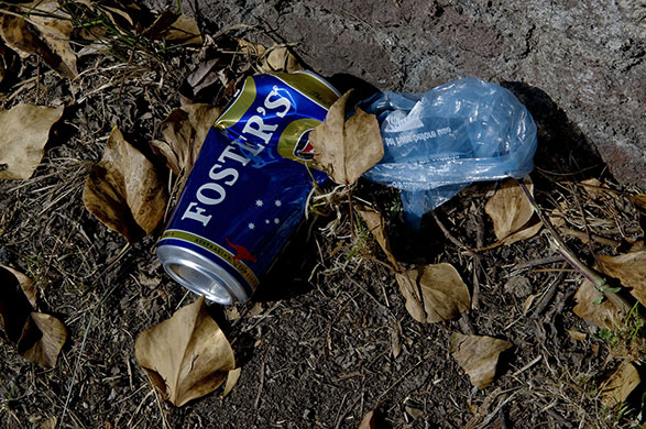 Texture: Rubbish and leaves