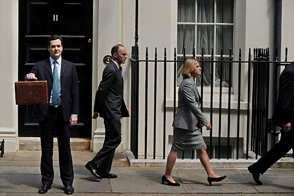 budget day: Chancellor of the Exchequer George Osborne