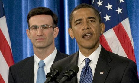 Peter Orzag (left) and 