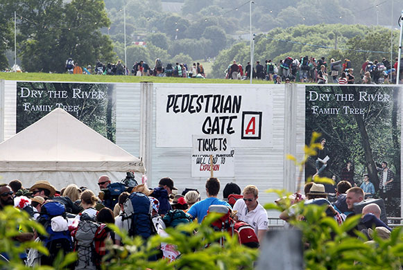 Glastonbury arrivals: The gates opened this morning at 8am