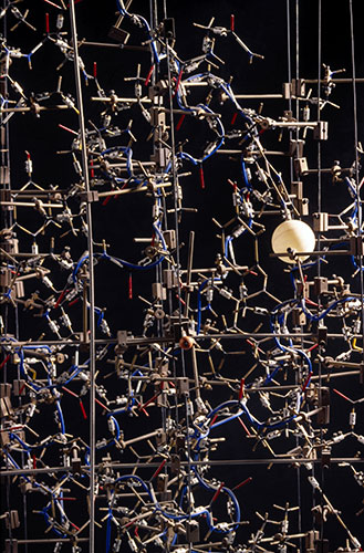 Human Genome Project: DNA molecular model, 1953.