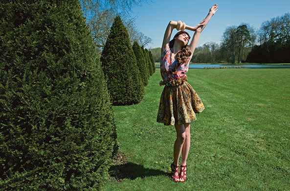 Fashion shoot: florals: Fashion shoot: florals