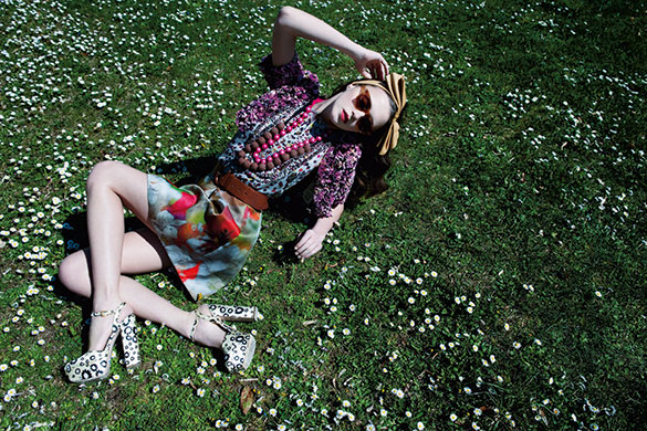 Fashion shoot: florals: Fashion shoot: florals