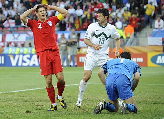 Slovenia versus England: Steven Gerrard can't believe he missed