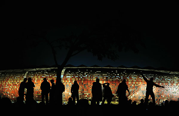 rest of today: Fans at Soccer City