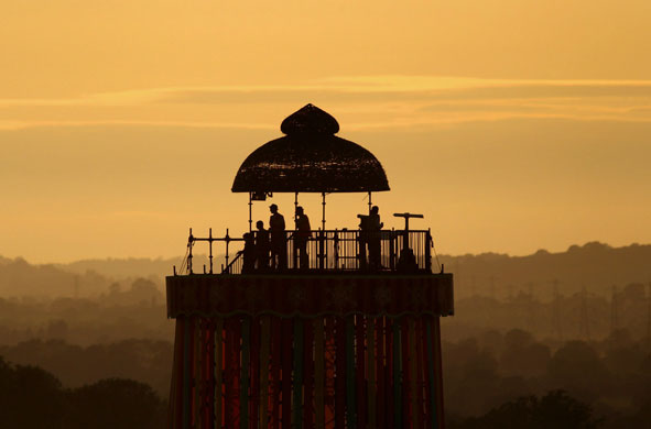 Glastonbury 2010 : Ribbon Tower at Glastonbury Festival 2010