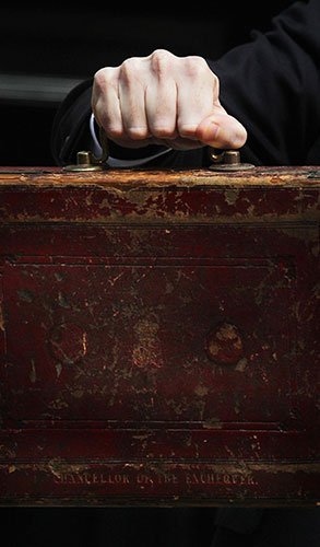 Week in Business: George Osborne carrying the famous old ministerial red box 
