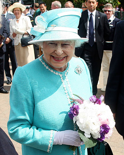 The Queen at Wimbledon: The Queen arrives at Wimbledon