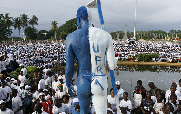 24 hours : Supporters of Union des Forces Republicaines in Conakry, Guinea