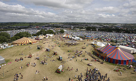 Glastonbury festival 2010 general view