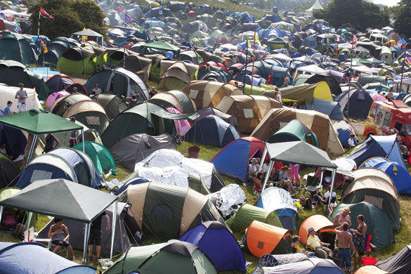 Glastonbury: Tents at Glastonbury
