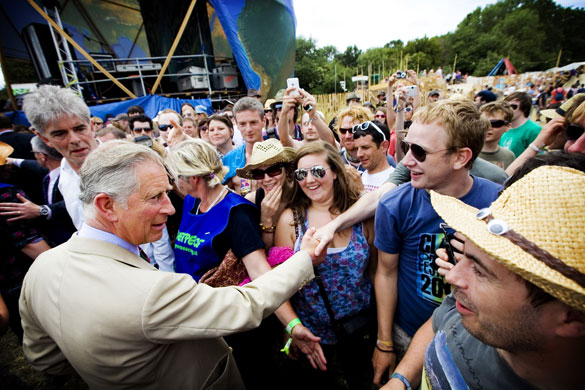 Glastonbury: Prince Charles at glastonbury