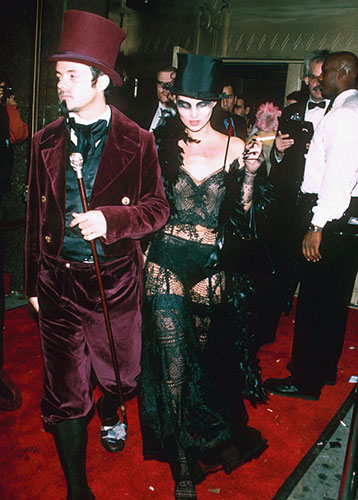 celeb style: Kate Moss: Halloween Party At The Supper Club In New York, America - 1997
