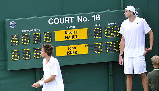 Isner v mahut: John Isner