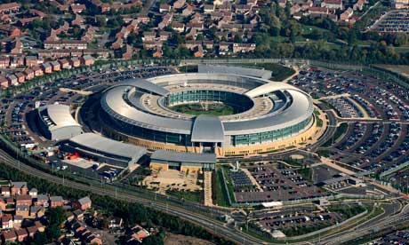 The GCHQ building in Cheltenham