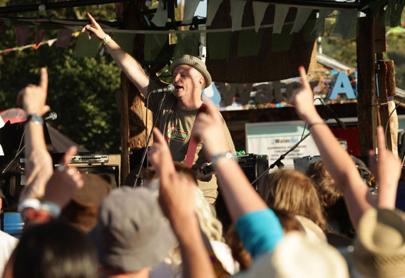 Glastonbury: Billy Bragg at Glastonbury