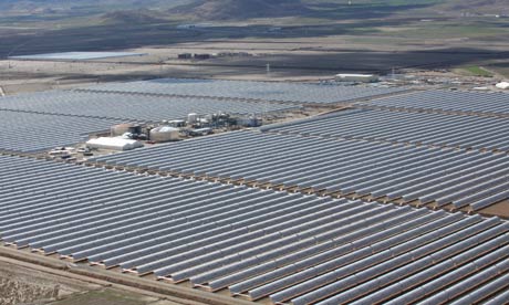 solar power plant in spain. largest solar power plant