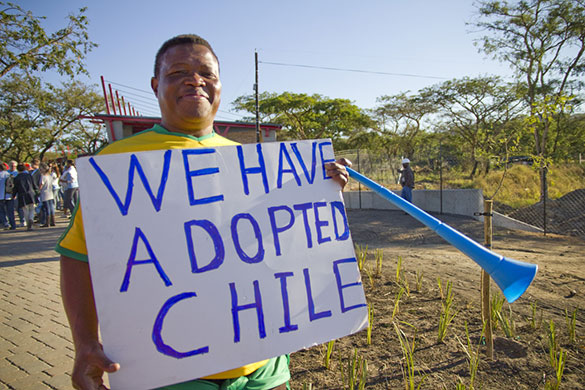 Fans' network: South African supporting Chile