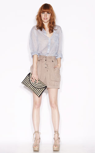 Line-up: Stripes: striped shirt