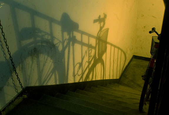 In Pictures: light: bicycle shadow